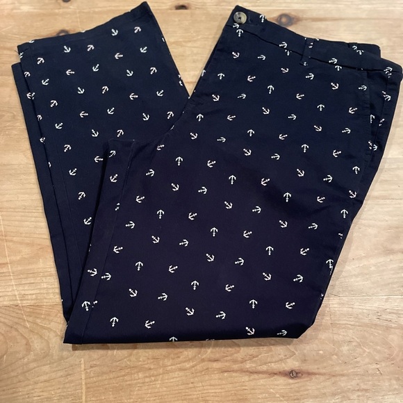 NWOT Tommy Hilfiger blue pink white anchor Hampton Nautical Preppy sz 16 - Picture 1 of 11
